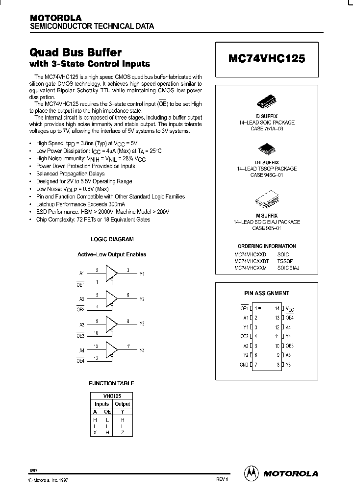 MC74VHC125_291526.PDF Datasheet