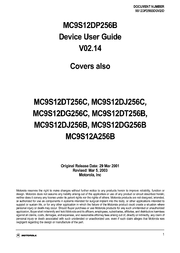 MC9S12DG256B_260083.PDF Datasheet