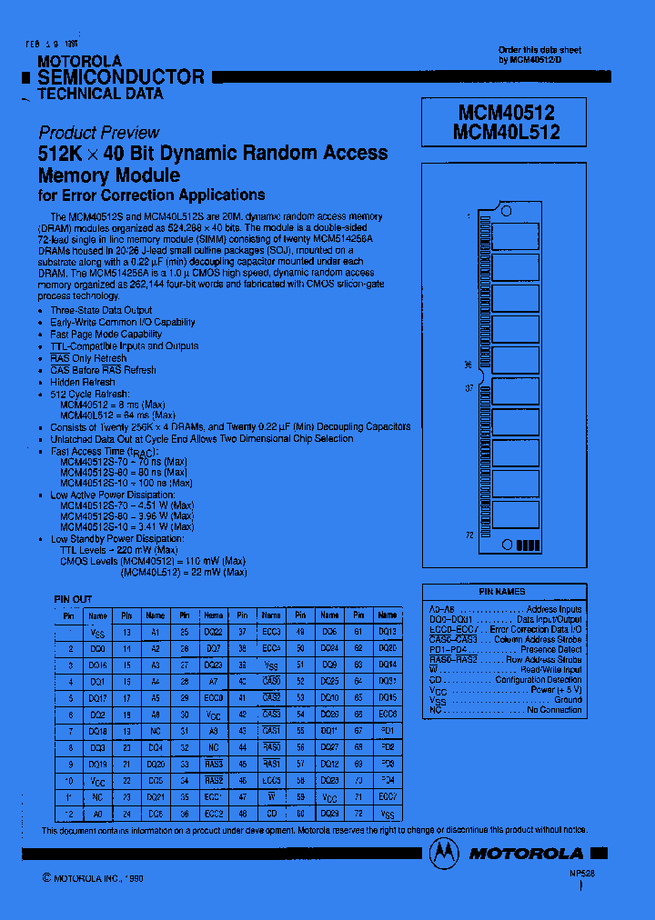 MCM40512S10_297350.PDF Datasheet