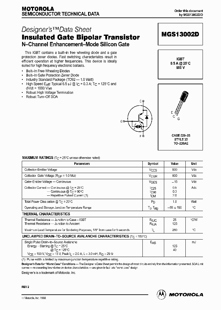 MGS13002DD_279951.PDF Datasheet