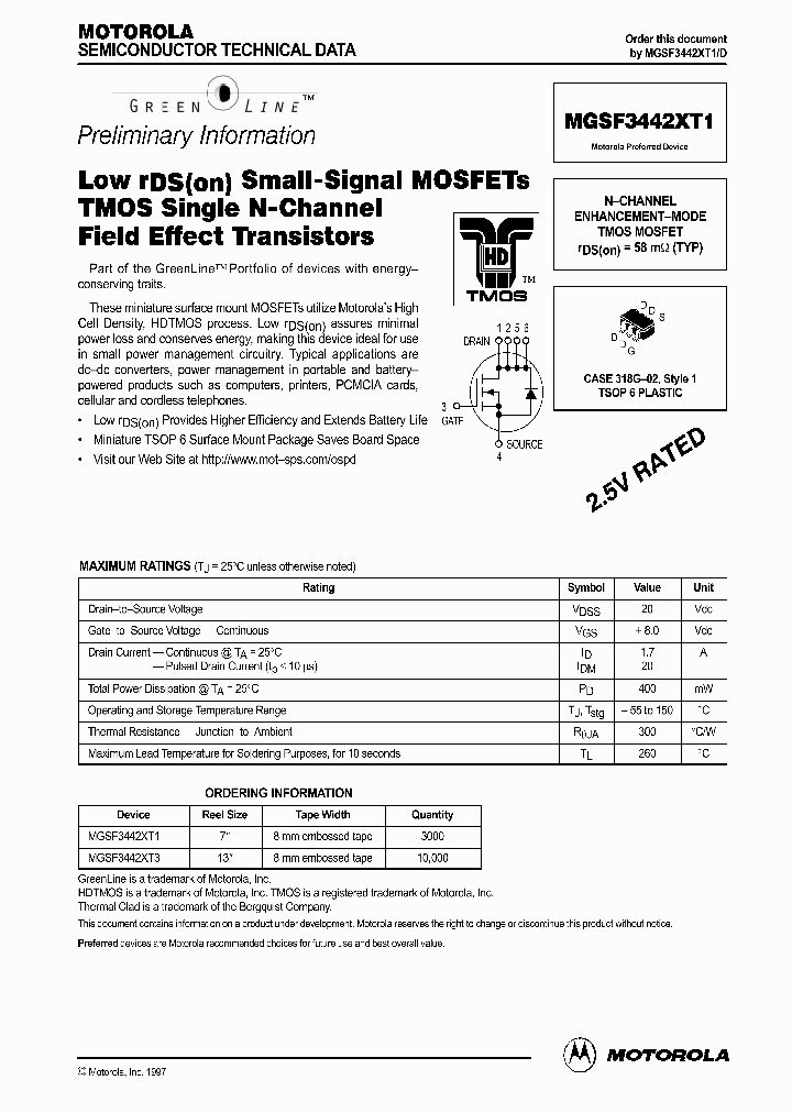 MGSF3442XT1_137344.PDF Datasheet