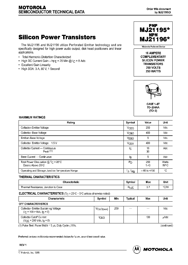 MJ21196_248872.PDF Datasheet