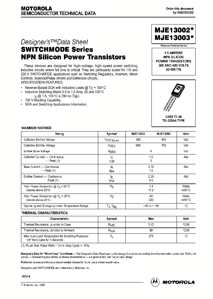MJE13003_251126.PDF Datasheet