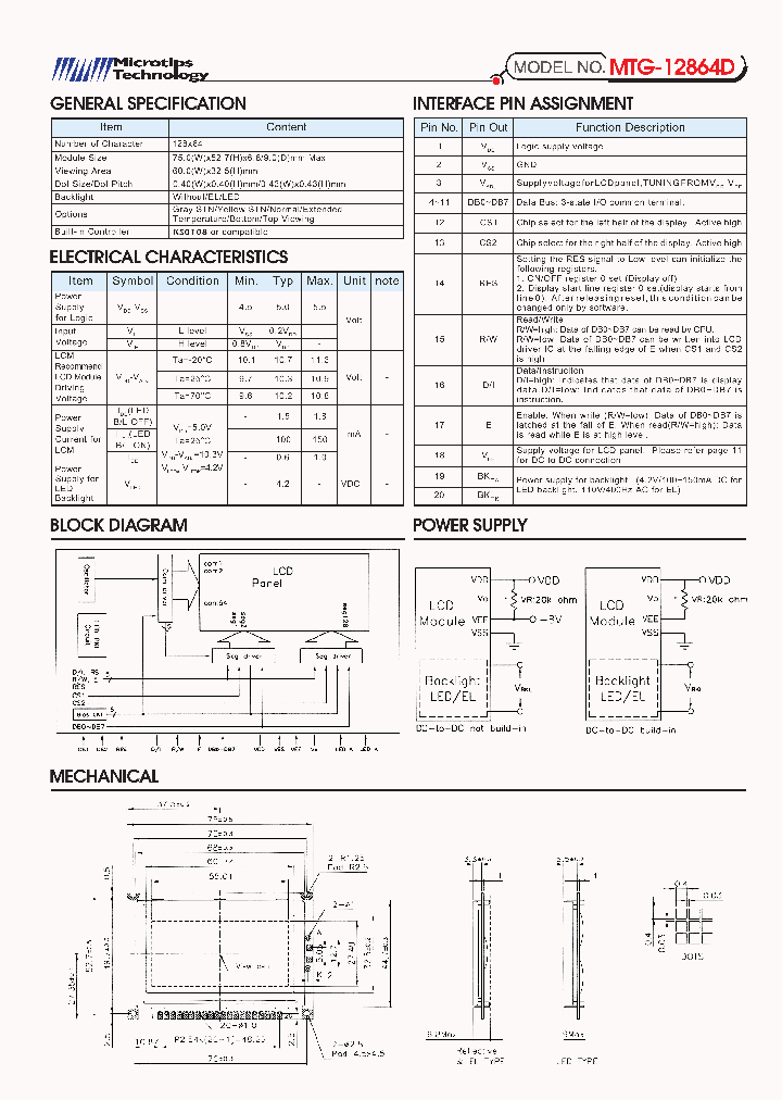 MTG-12864D_298374.PDF Datasheet