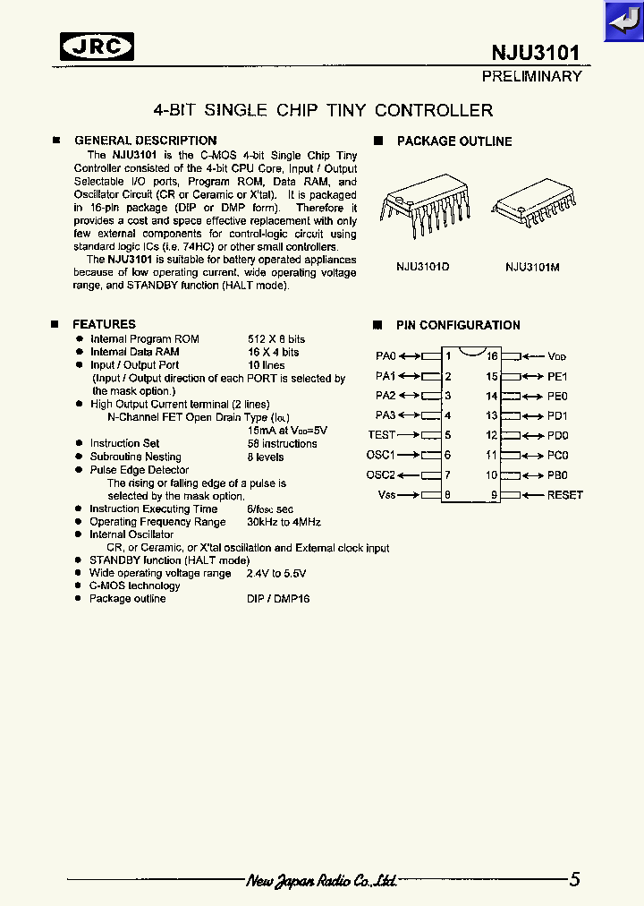 NJU3101_285404.PDF Datasheet