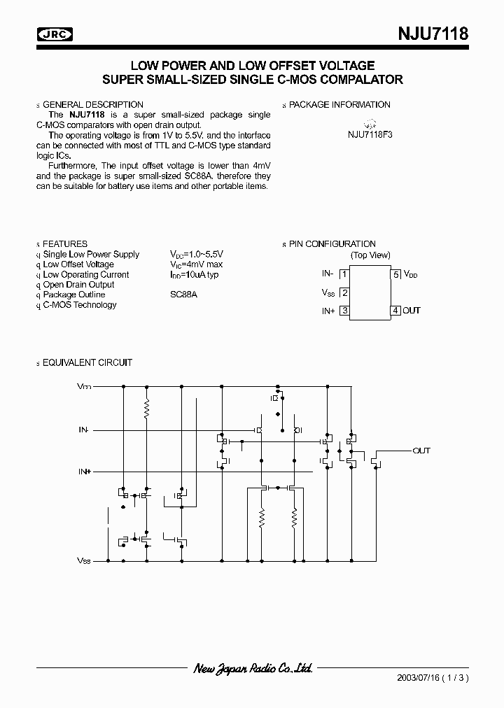 NJU7118_294296.PDF Datasheet