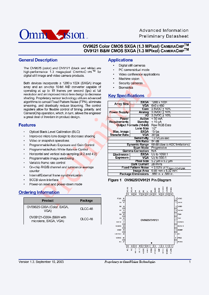 OV9625_228970.PDF Datasheet