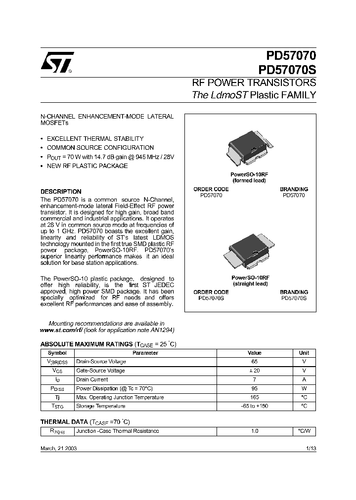 PD57070S_281537.PDF Datasheet