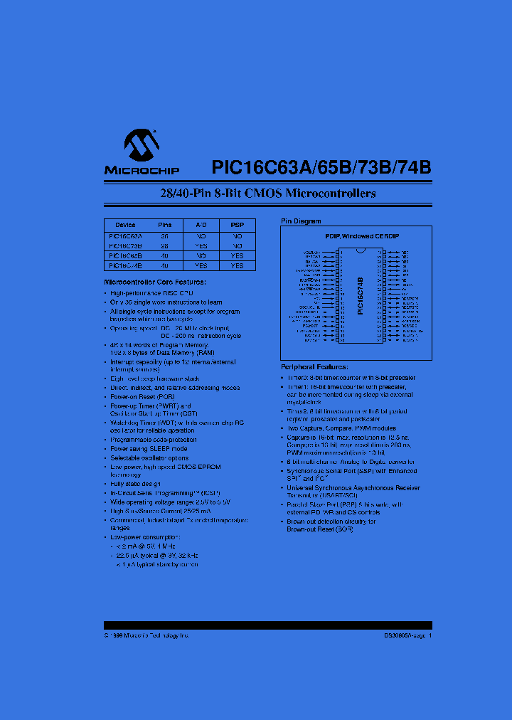 PIC16LC73B_287496.PDF Datasheet