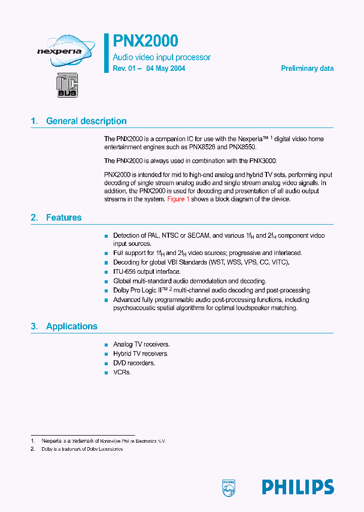 PNX2000_289835.PDF Datasheet