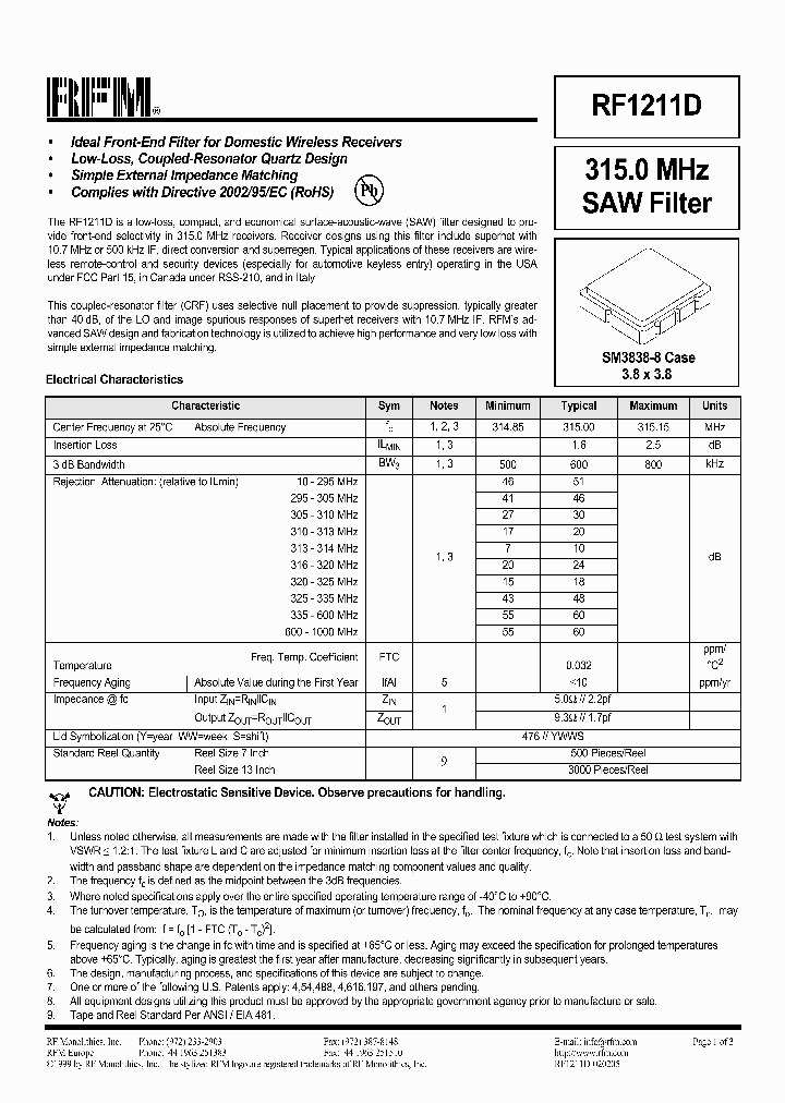 RF1211D_288784.PDF Datasheet