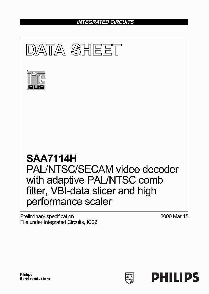 SAA7114H_278711.PDF Datasheet