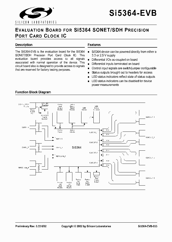 SI5364-EVB_304836.PDF Datasheet