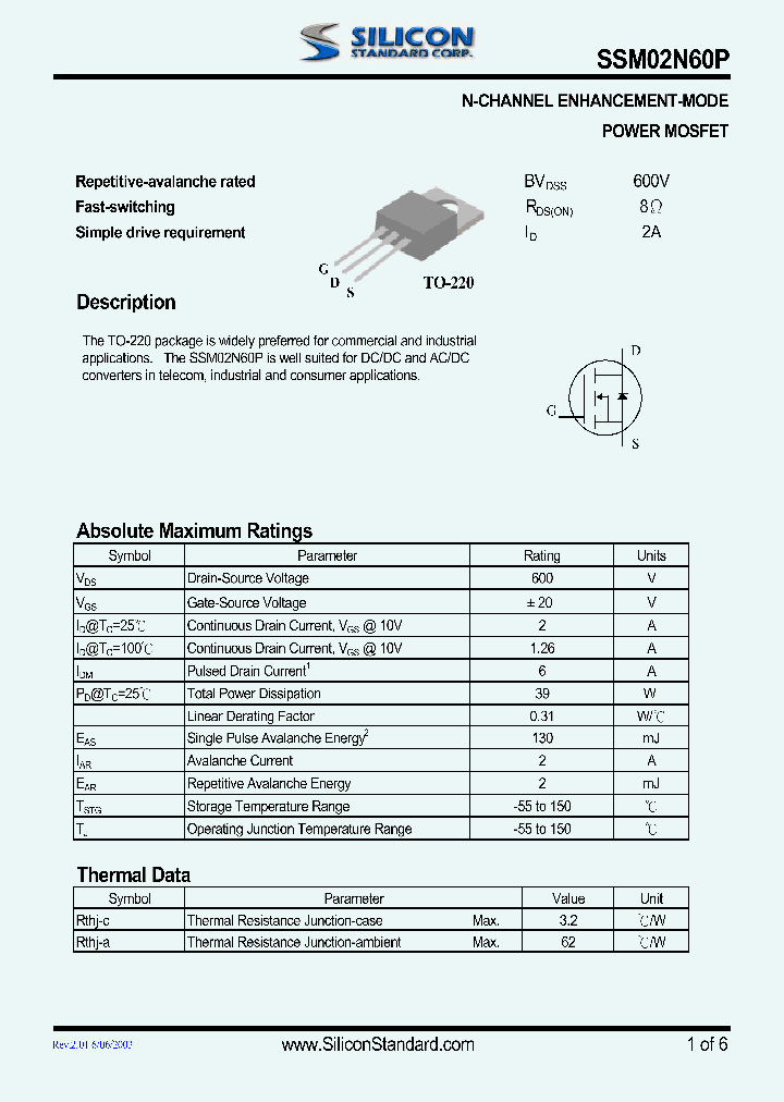 SSM02N60P_293546.PDF Datasheet