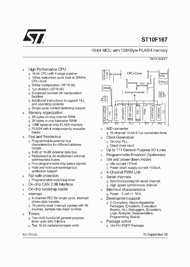 ST10F167_276453.PDF Datasheet