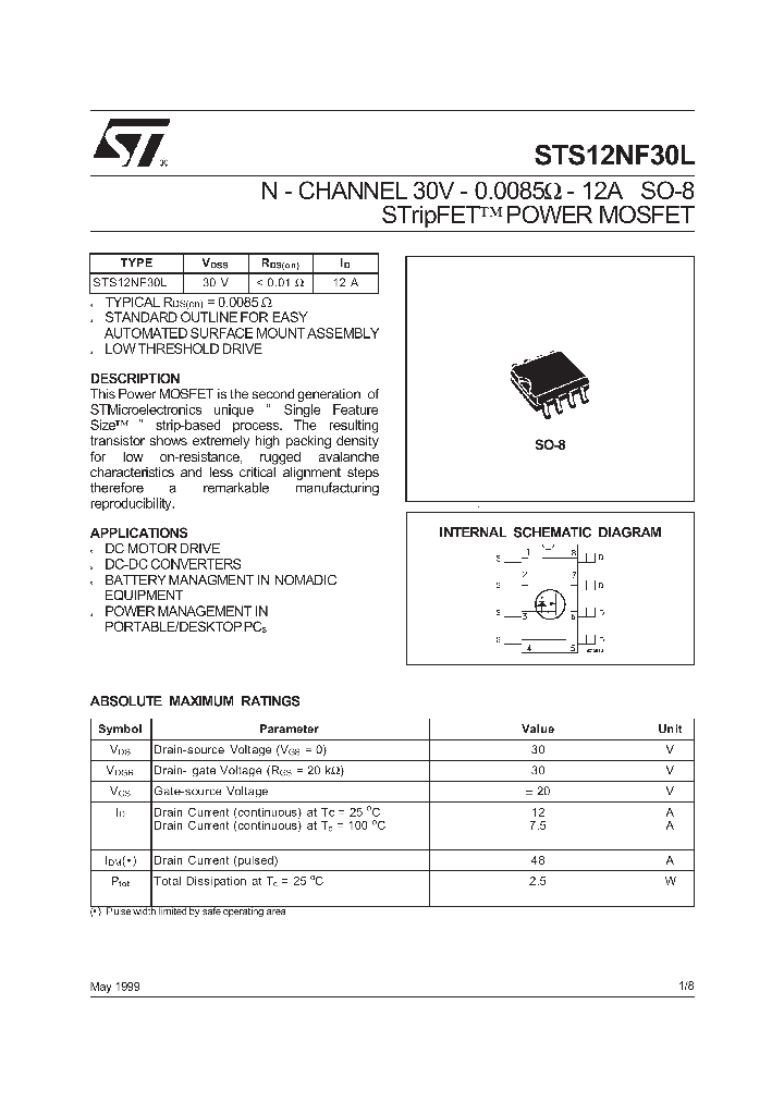 STS12NF30L_235591.PDF Datasheet