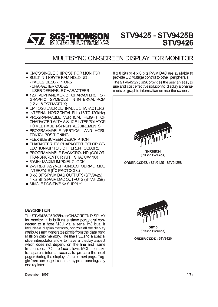 STV9425B_268927.PDF Datasheet