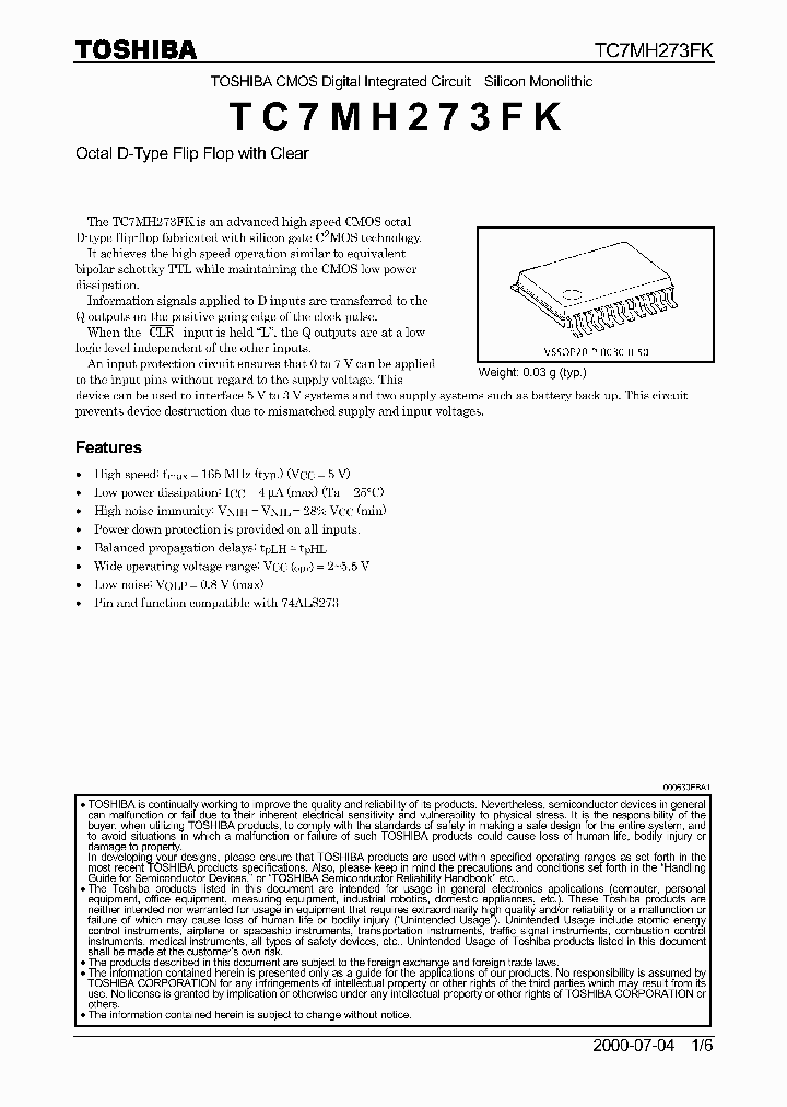 TC7MH273FK_264477.PDF Datasheet