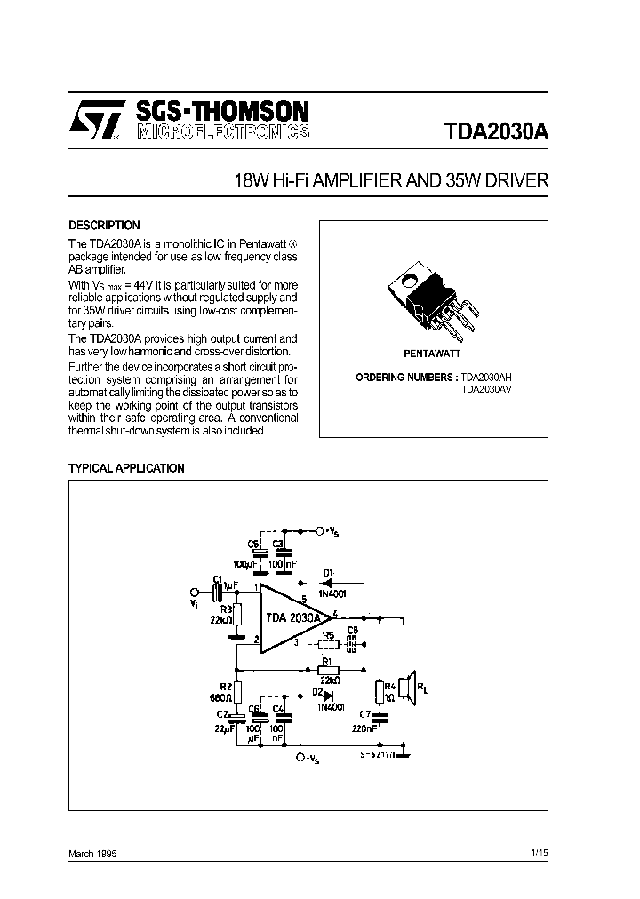 TDA2030A_250218.PDF Datasheet