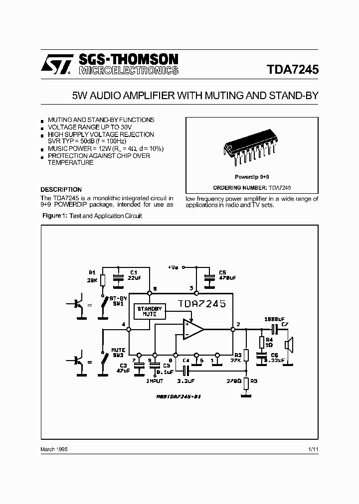 TDA7245_223427.PDF Datasheet