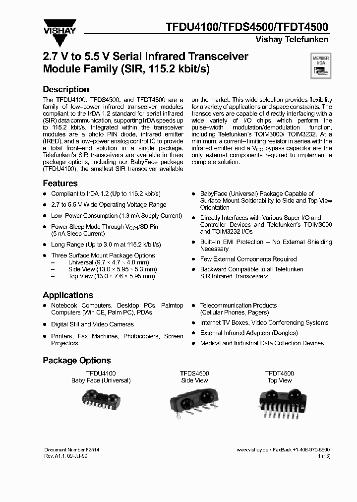 TFDT4500_209823.PDF Datasheet