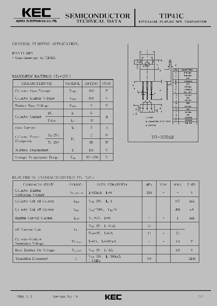 TIP41C_303919.PDF Datasheet