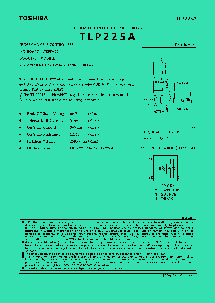 TLP225A_234797.PDF Datasheet