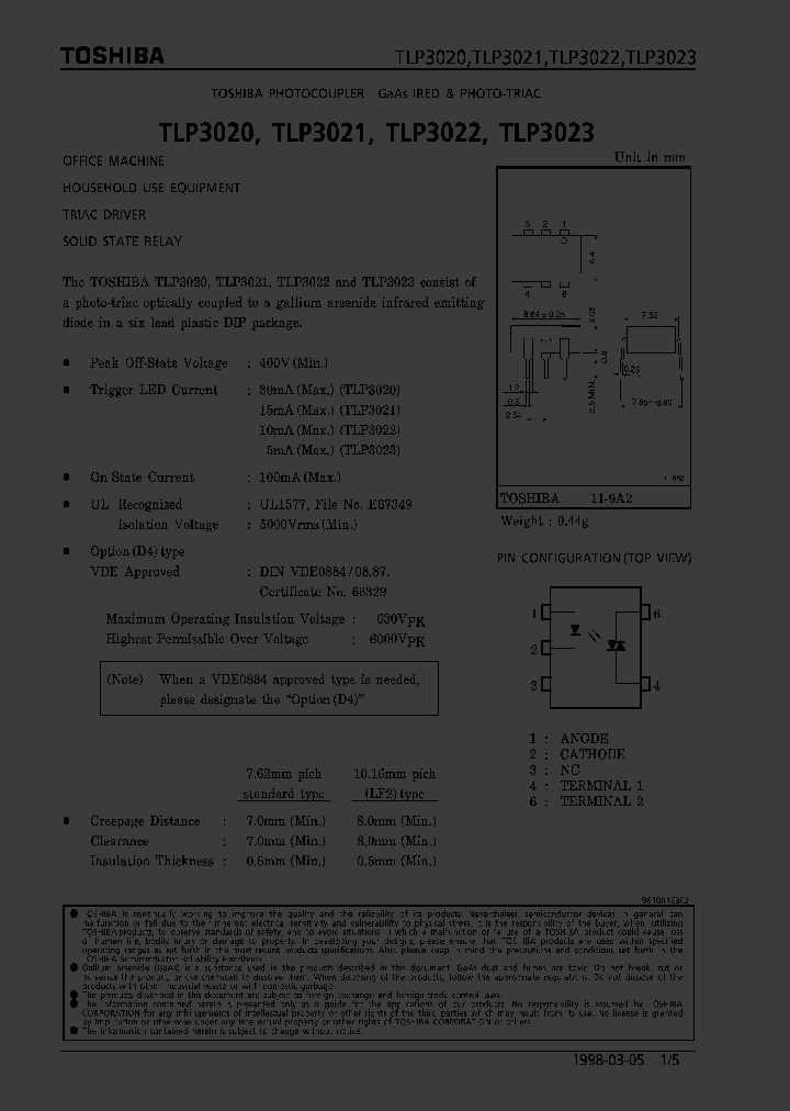 TLP3023_284489.PDF Datasheet