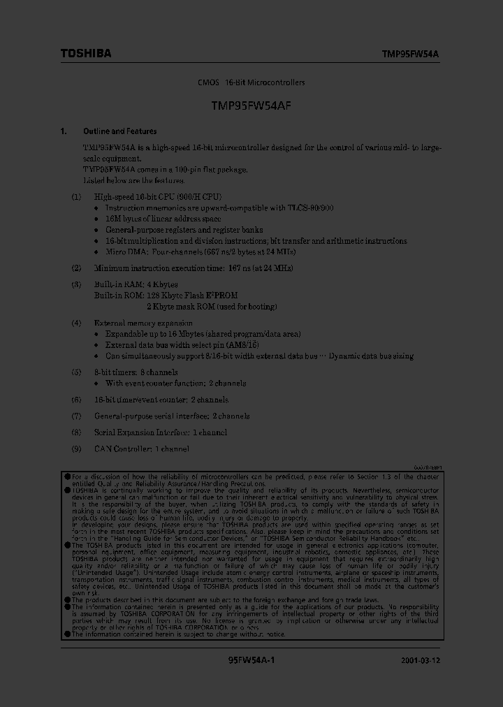 TMP95FW54A_255193.PDF Datasheet