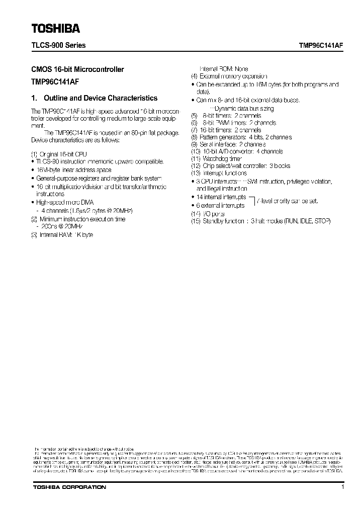 TMP96C141AF_241657.PDF Datasheet