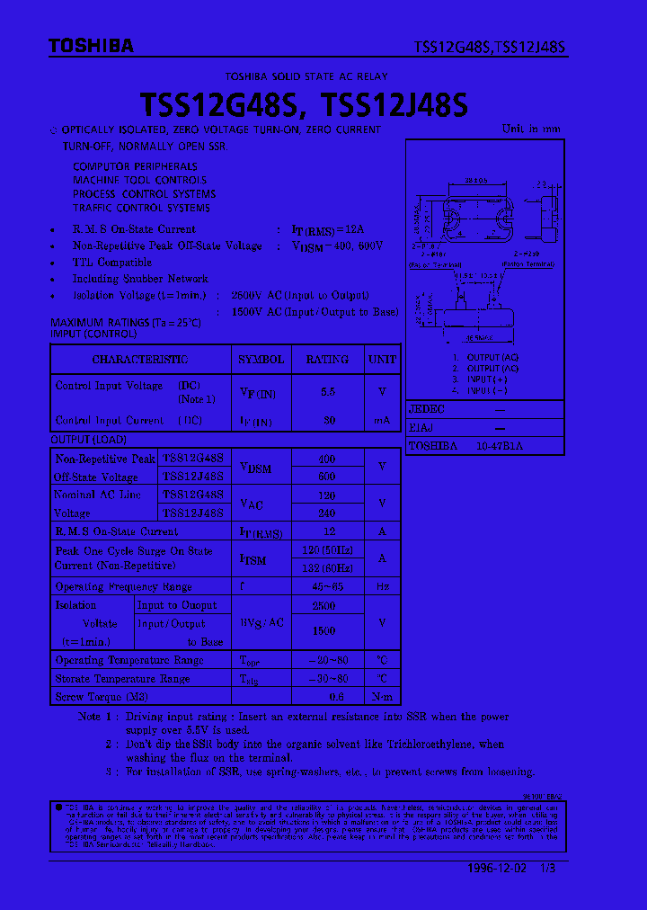 TSS12J48S_278730.PDF Datasheet