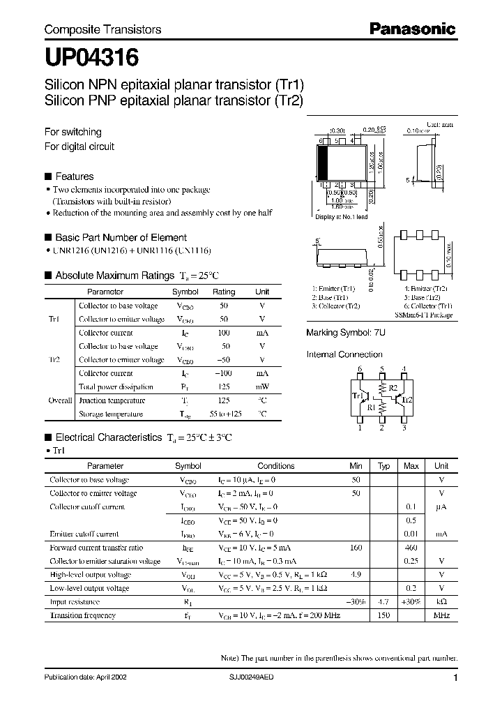 UP04316_294580.PDF Datasheet