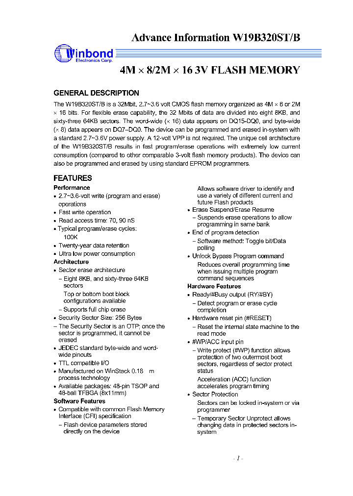 W19B320S_249183.PDF Datasheet