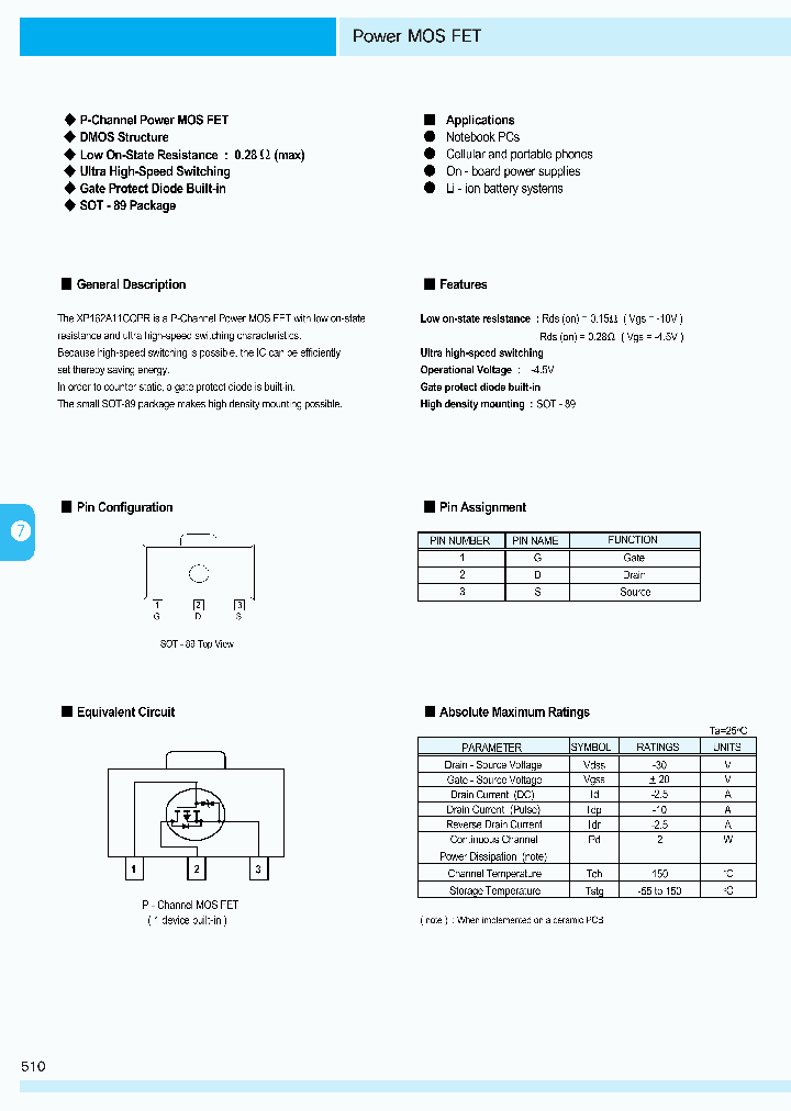 XP162A11C0PR_270903.PDF Datasheet