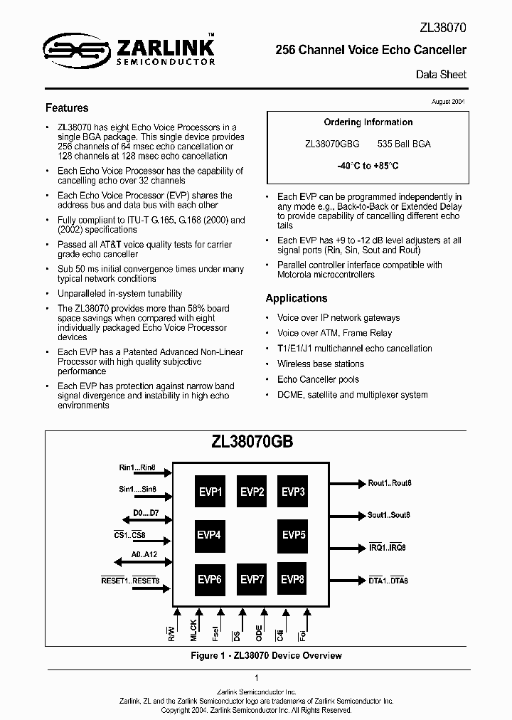 ZL38070_281540.PDF Datasheet