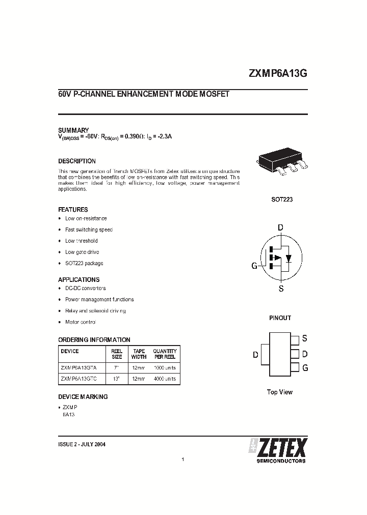 ZXMP6A13G_210075.PDF Datasheet