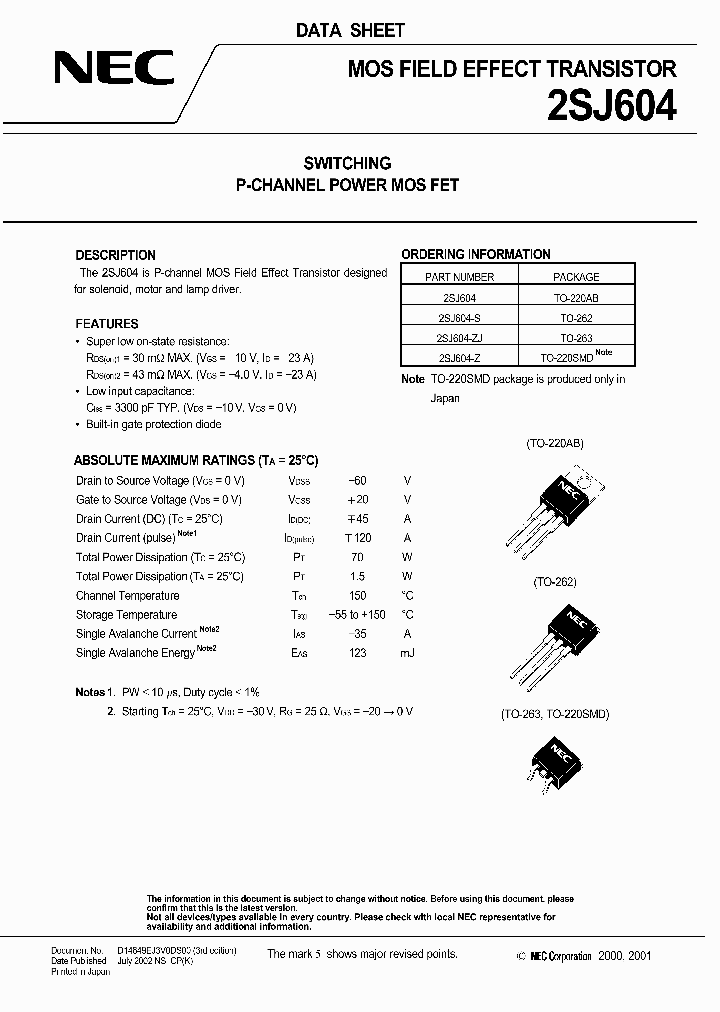 2SJ604_218439.PDF Datasheet