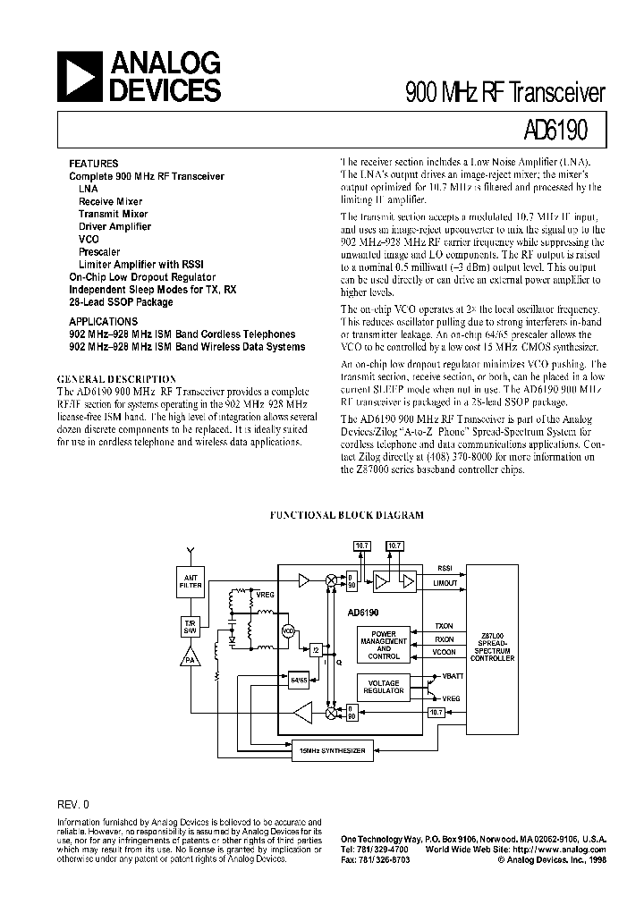 AD6190_204283.PDF Datasheet