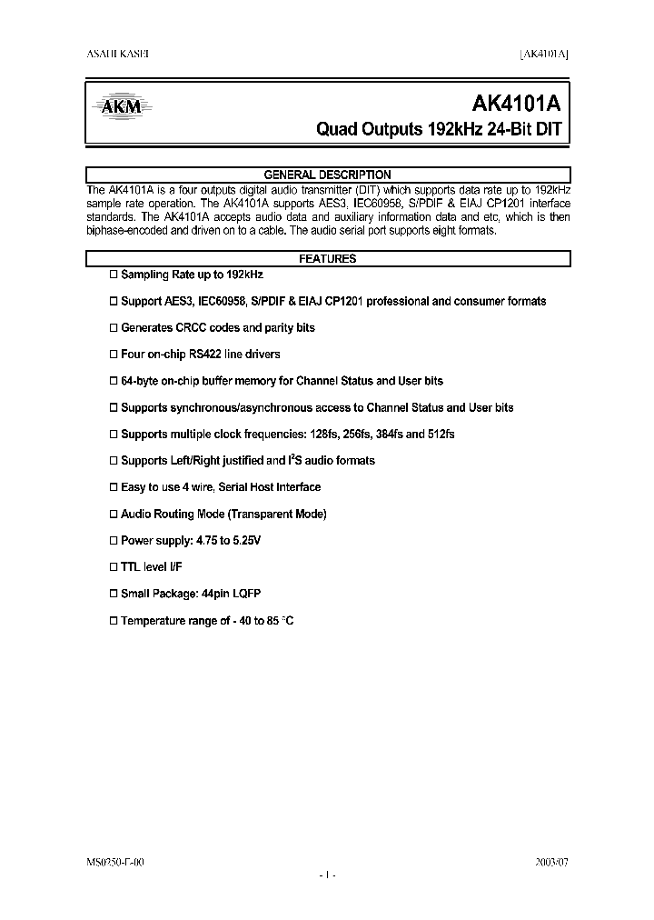 AK4101A_228320.PDF Datasheet