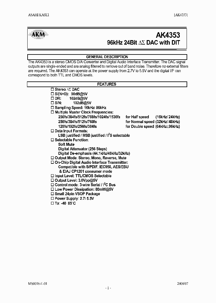 AK4353_241907.PDF Datasheet