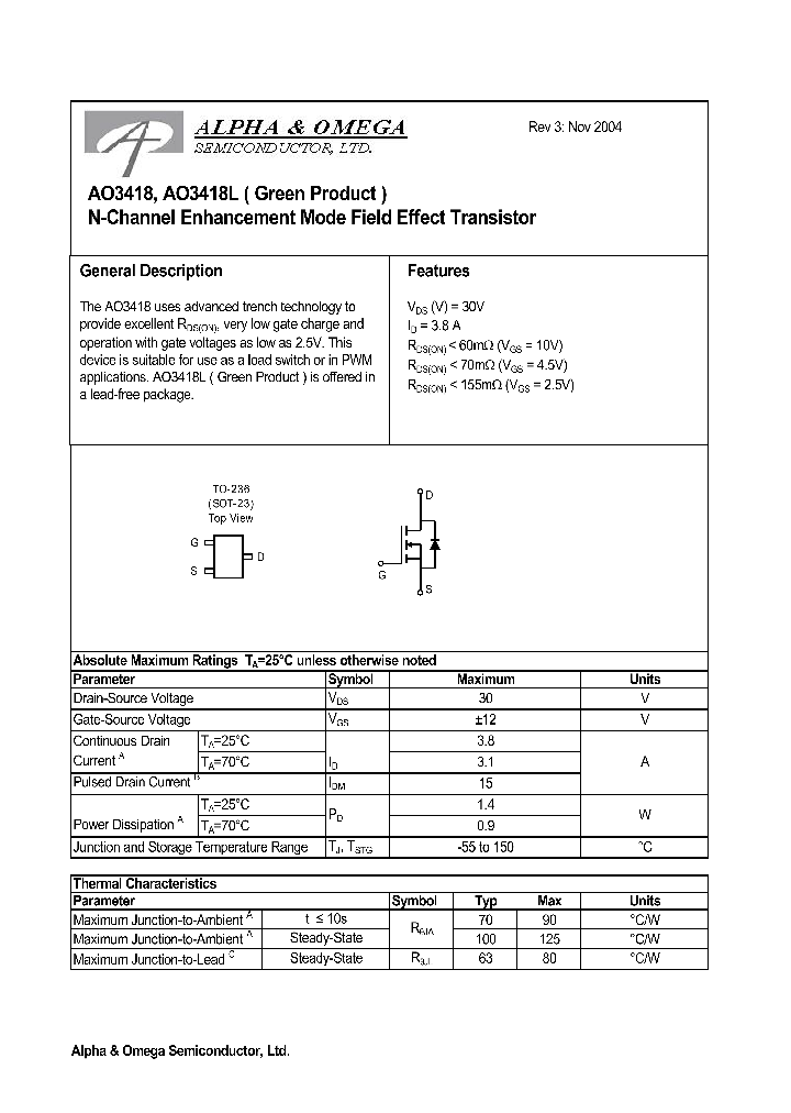 AO3418_204649.PDF Datasheet