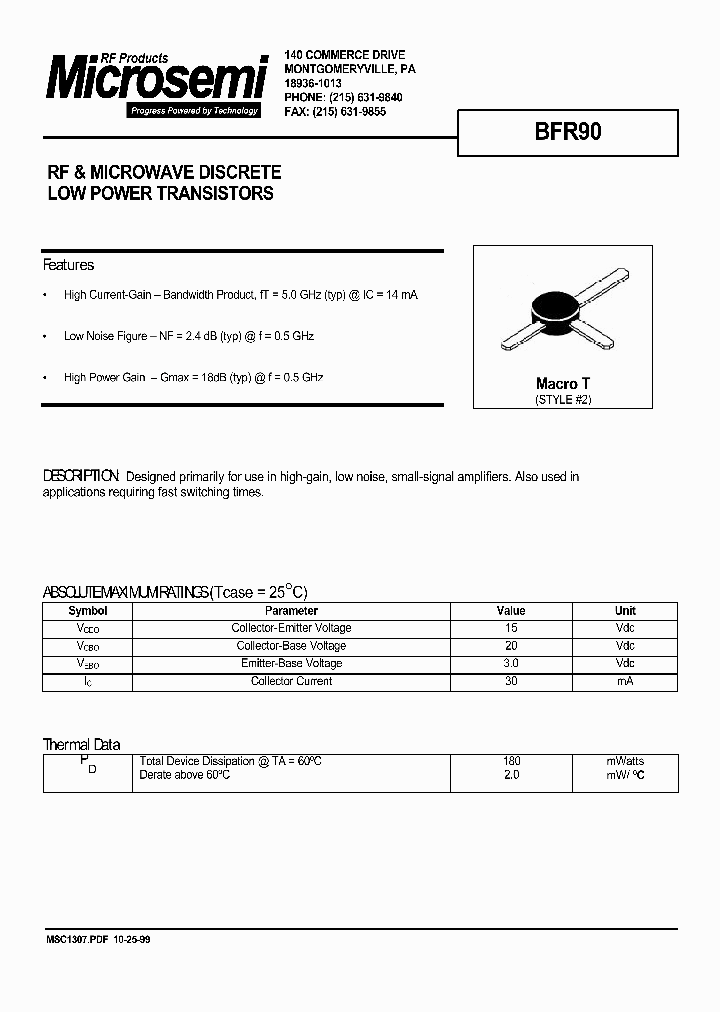 BFR90_249060.PDF Datasheet