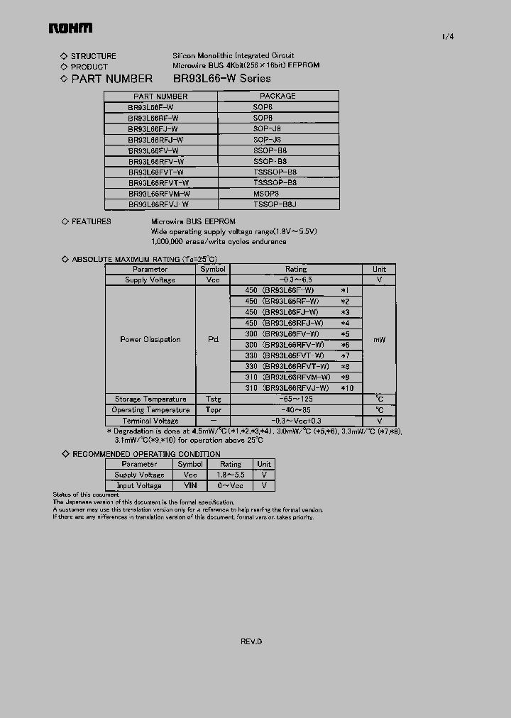 BR93L66-W_216743.PDF Datasheet