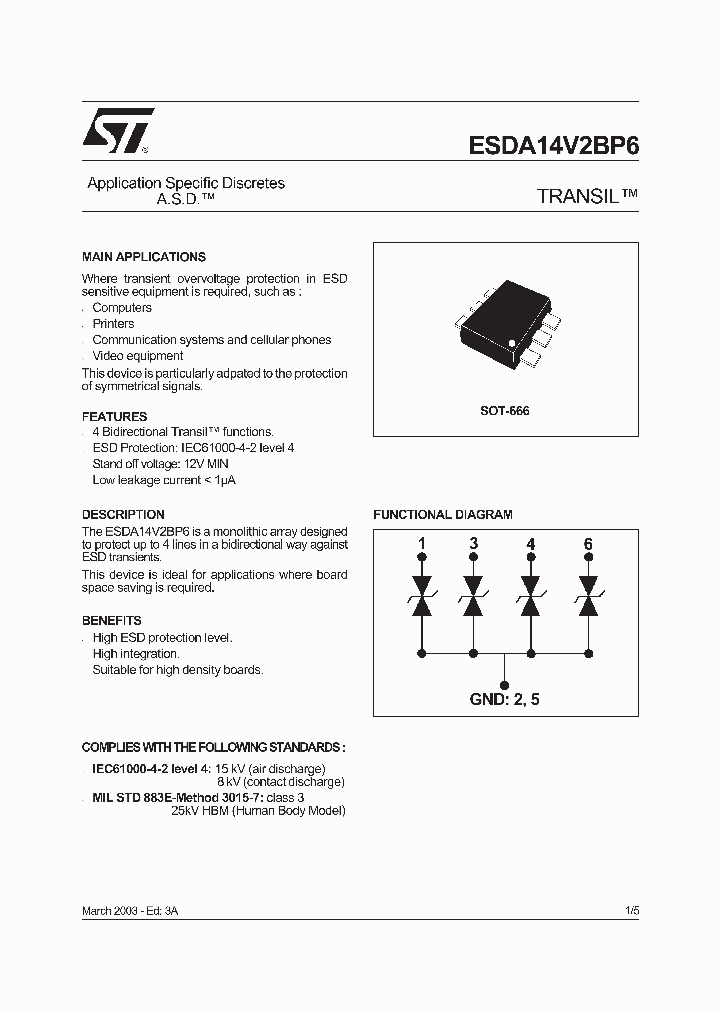 ESDA14V2BP6_237065.PDF Datasheet