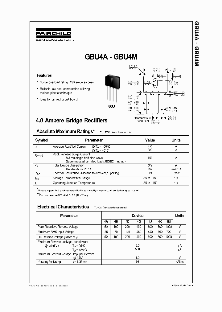 GBU4D_220190.PDF Datasheet