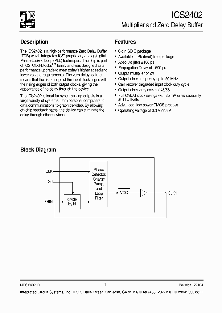 ICS2402_237964.PDF Datasheet