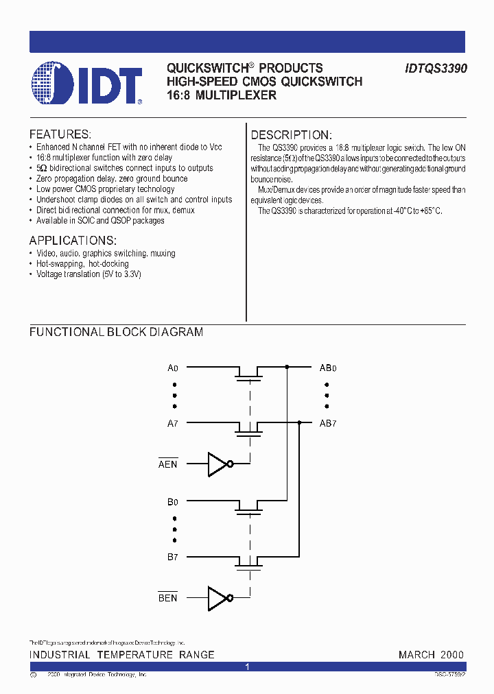 IDT3390Q_220101.PDF Datasheet