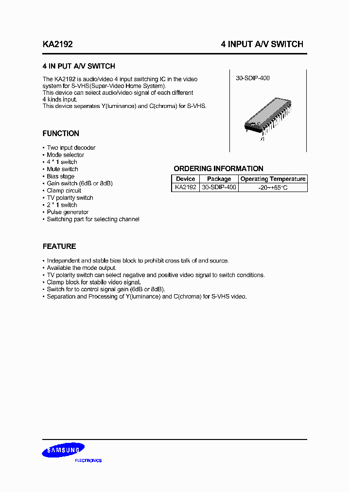KA2192_266642.PDF Datasheet
