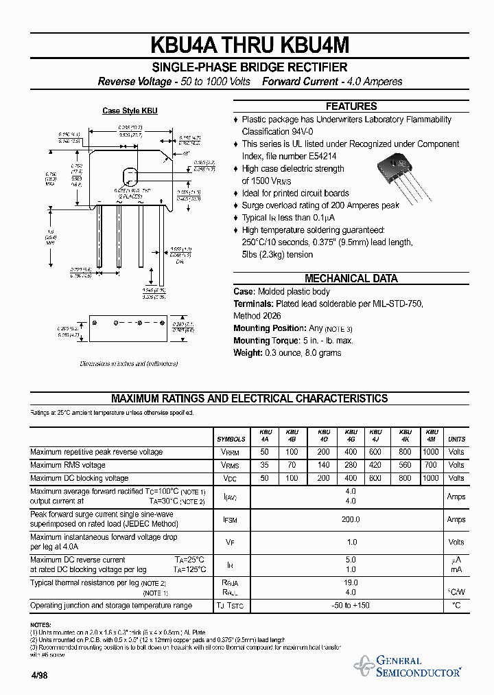 KBU4K_266478.PDF Datasheet