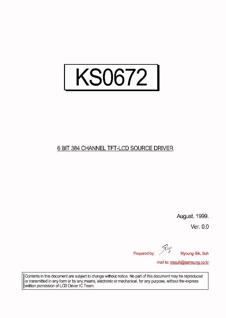 KS0672_204461.PDF Datasheet